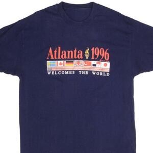 Atlanta Olympics 1996 Shirt USA Olympic Graphic Tee Athletic Games Fan Shirt